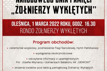 Obchody Narodowego Dnia Pamięci "Żołnierzy Wyklętych" w Oleśnicy